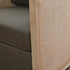 Claude Premium Leather Swivel Cane Chair - Modern Swivel Chair | Swivel Accent Chairs | Kinwell Furniture | Swivel Armchairs